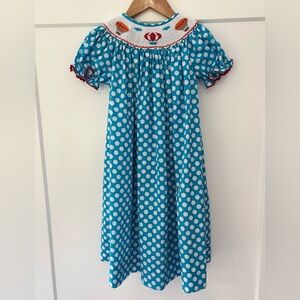 Smockadot Kids Hot Air Balloon Smocked Dress 4T